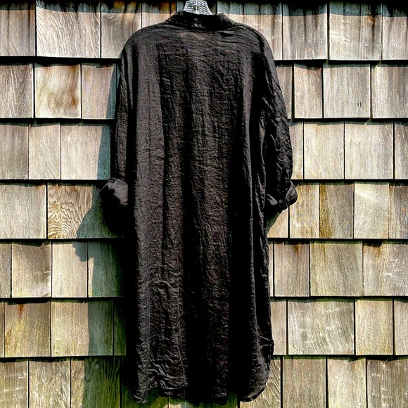 CP Shades Maxi Dress Linen Black Size L - Picture 2 of 4